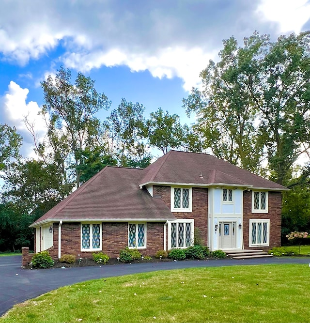 exterior space with a lawn