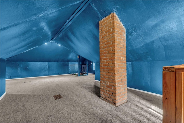 1449 Wayburn St, Grosse Pointe, MI 48230 - additional living space featuring lofted ceiling, carpet flooring, and baseboards