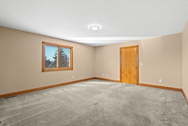 empty room with carpet floors