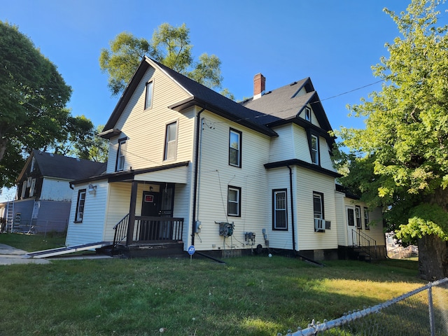 110 Whittemore St, Pontiac, MI 48342 - view of property exterior with a chimney and cooling unit