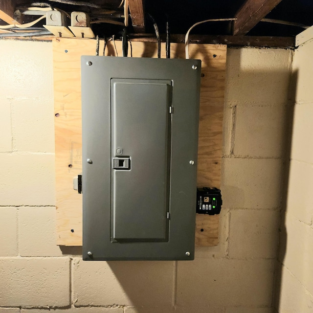 utility room featuring electric panel