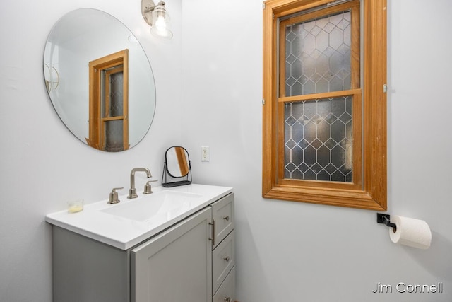 bathroom featuring vanity