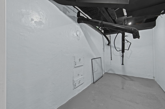 view of basement