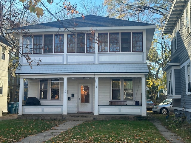 view of front of home featuring a porch