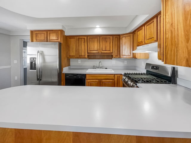 kitchen featuring stainless steel appliances and sink