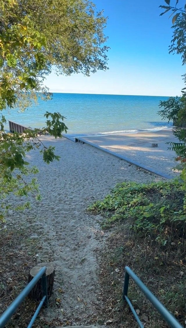 water view featuring a view of the beach