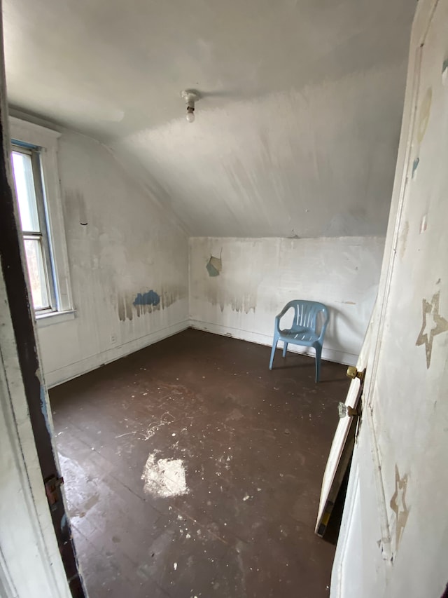 additional living space with lofted ceiling