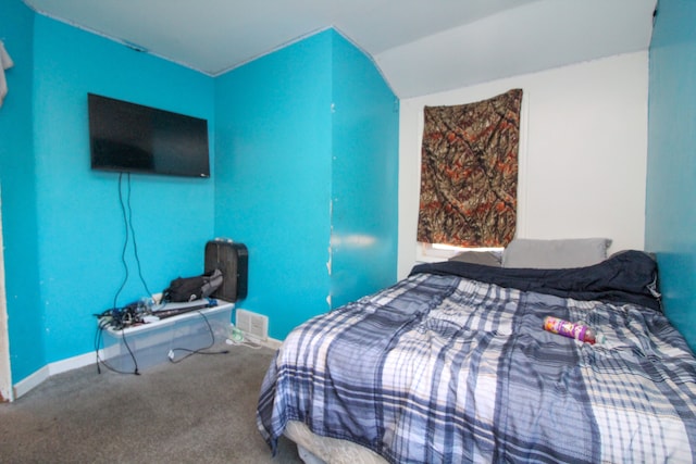 bedroom with carpet floors