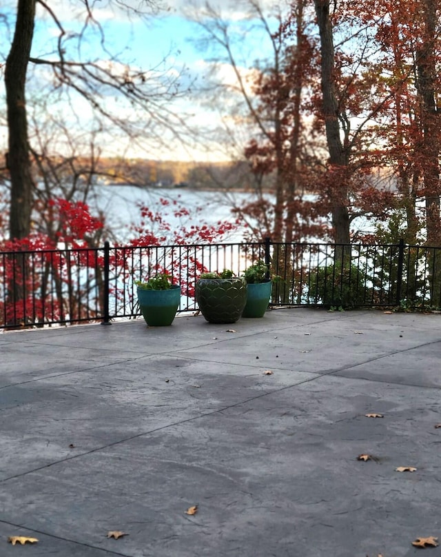 view of patio with fence