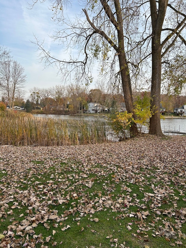 2369 E Golden Shores Dr, Fenton, MI 48430 - view of yard with a water view