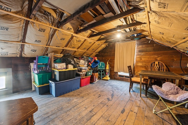 view of attic