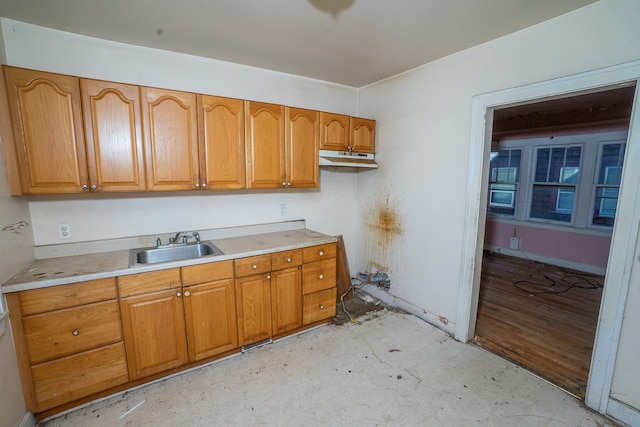 kitchen featuring sink