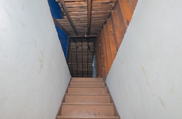 view of stairway