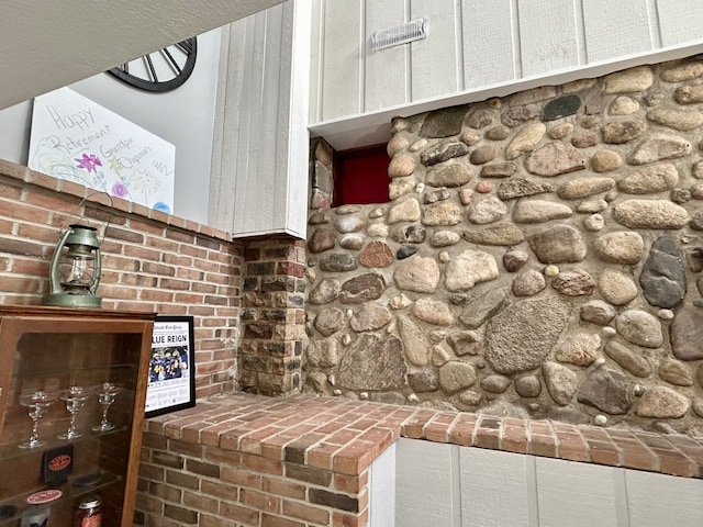 kitchen with tile counters