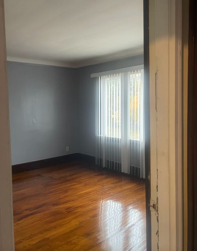 unfurnished room featuring hardwood / wood-style floors