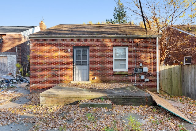 view of back of property