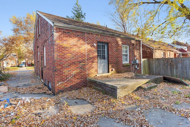 view of rear view of property