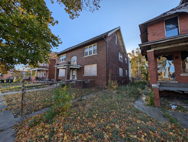 view of front of home