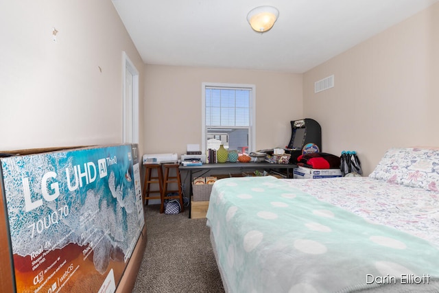 bedroom with carpet floors