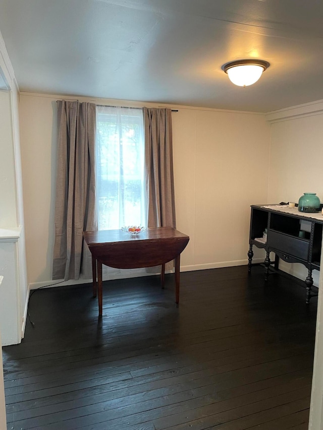 misc room featuring dark hardwood / wood-style flooring