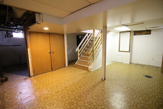 view of basement