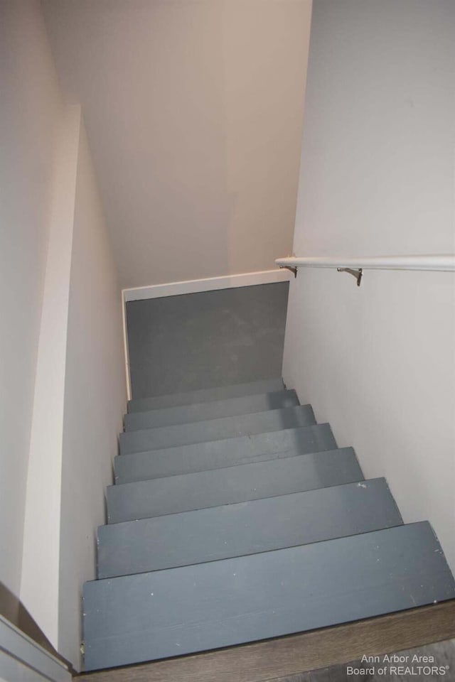 view of stairway