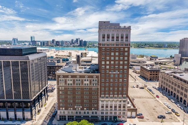 city view with a water view