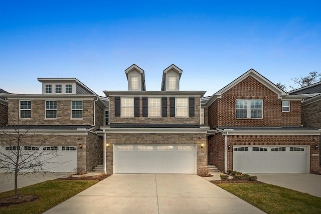 view of front of house featuring a garage