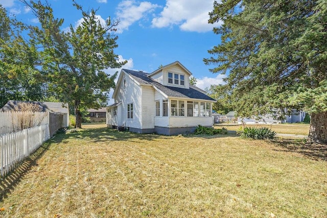 exterior space featuring a yard