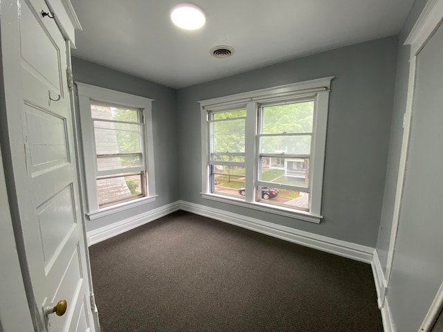 view of carpeted empty room