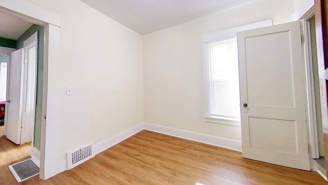 interior space with light wood-type flooring