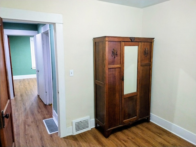 interior space with wood-type flooring