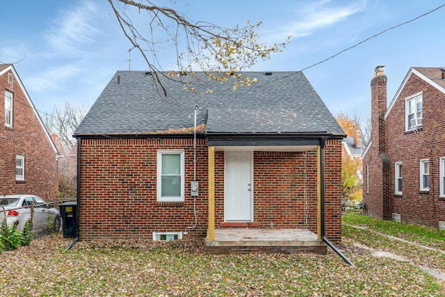 view of rear view of property