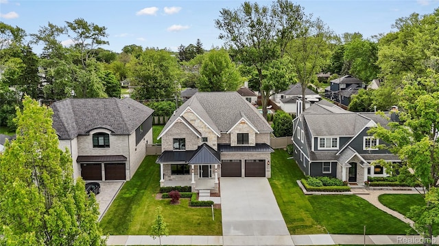 2182 Buckingham Ave, Birmingham, MI 48009 - aerial perspective of suburban area