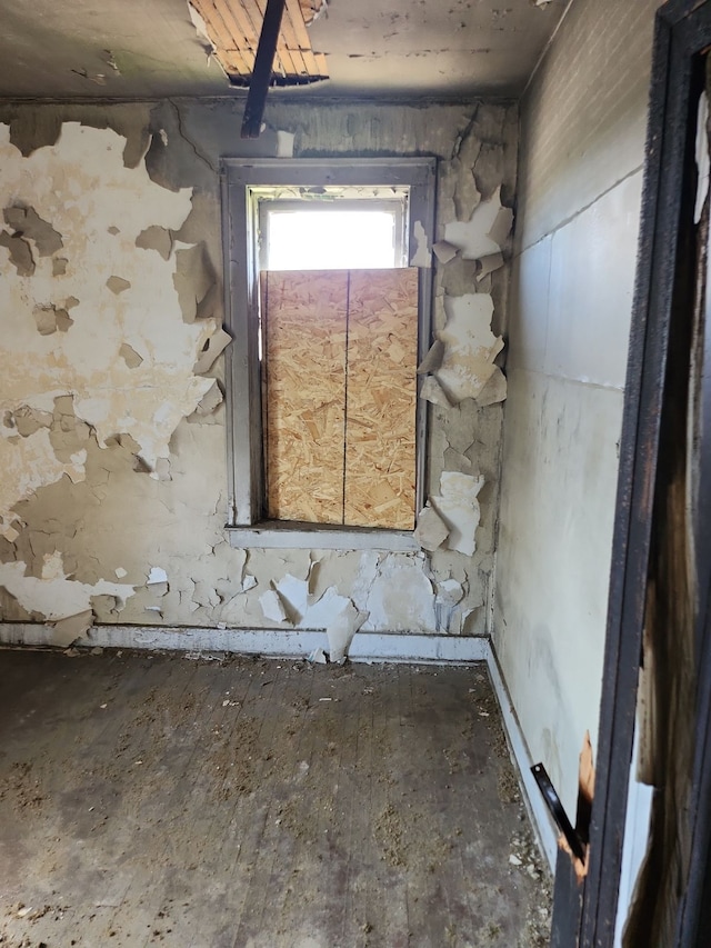 interior space featuring wood-type flooring