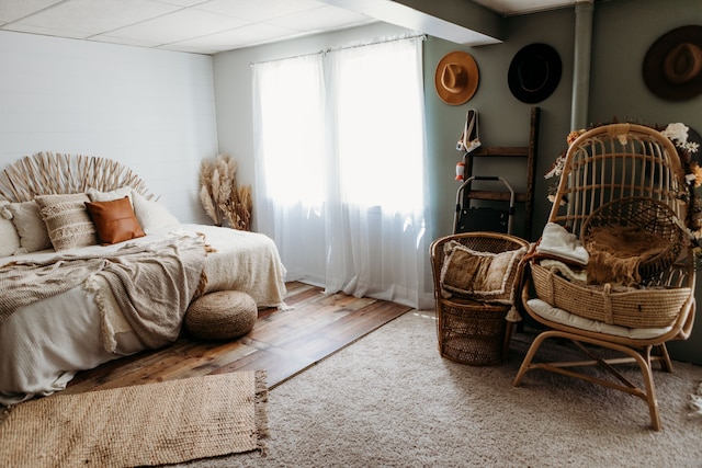 bedroom featuring hardwood / wood-style flooring