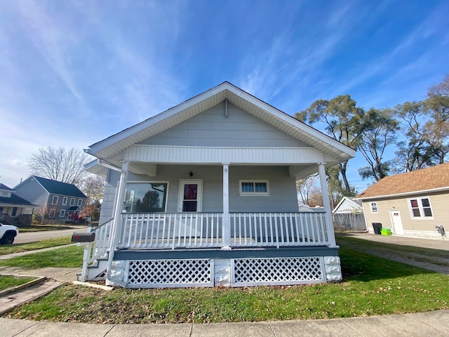 bungalow-style house featuring a porch