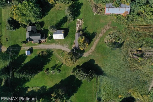 bird's eye view featuring a rural view