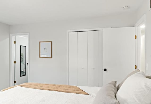 bedroom with a closet