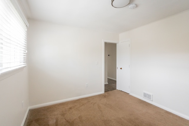 view of carpeted empty room