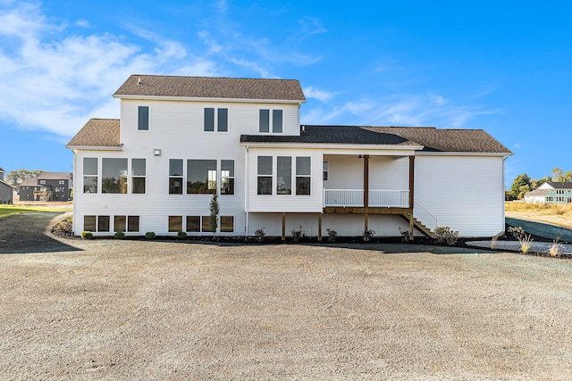 view of rear view of property