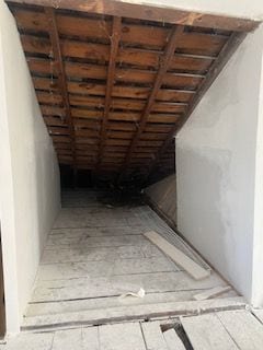 view of attic