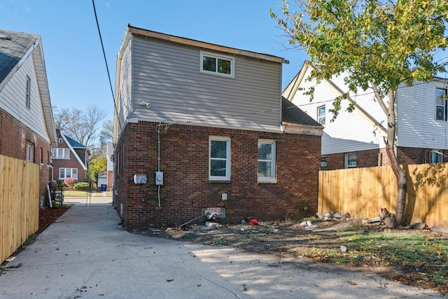 view of rear view of property