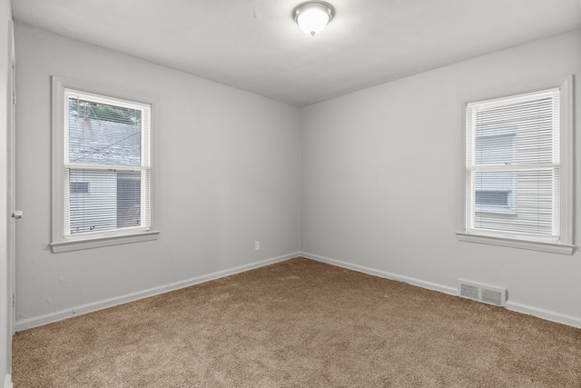 view of carpeted empty room