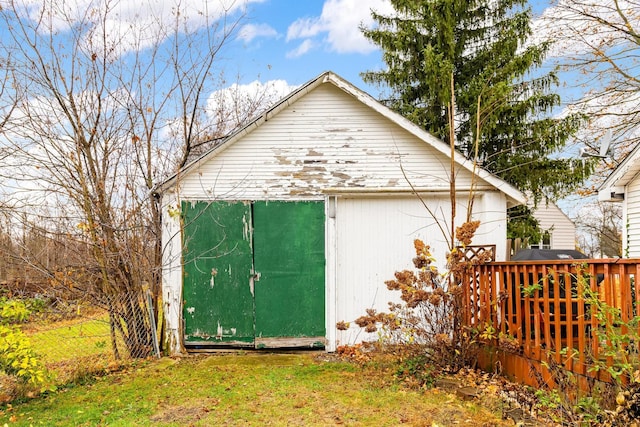 view of outbuilding