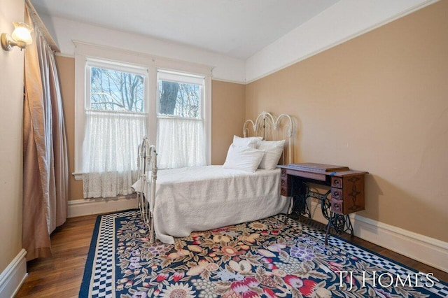 bedroom featuring hardwood / wood-style floors