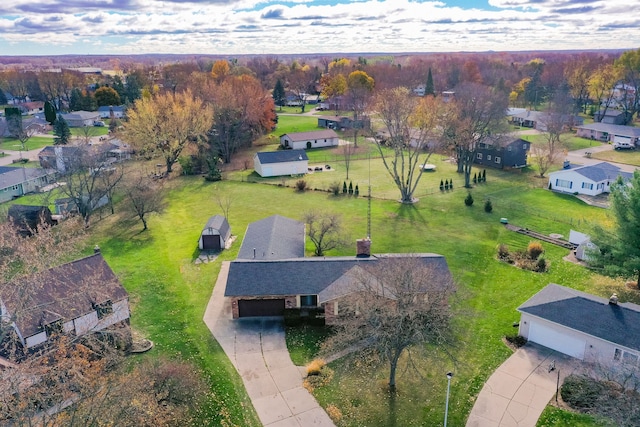 birds eye view of property