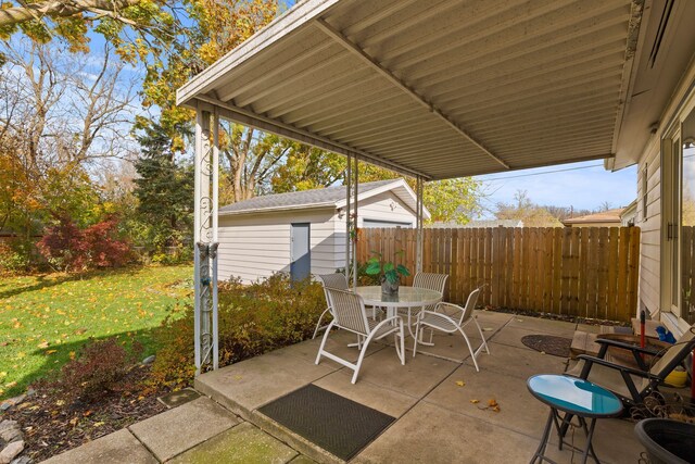 view of patio