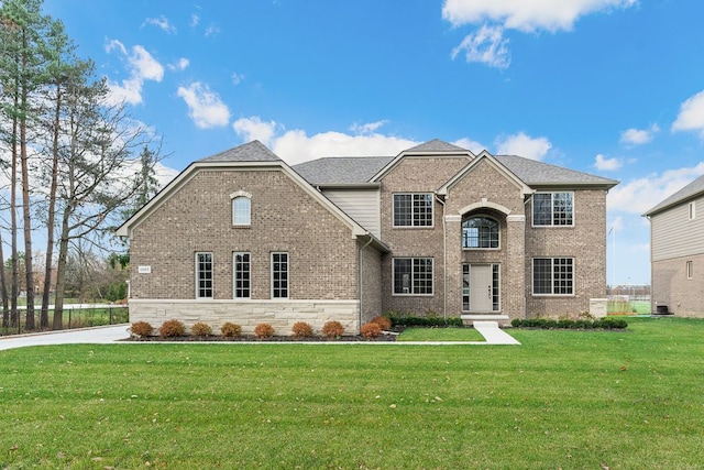 front of property with a front yard