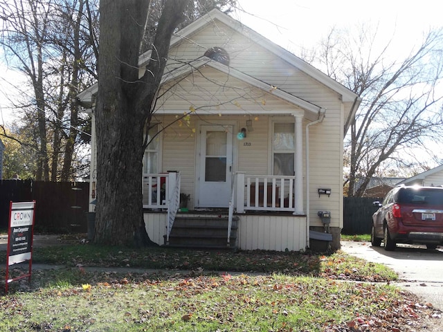 bungalow with a porch